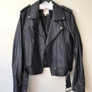 100% Leather Moto Jacket